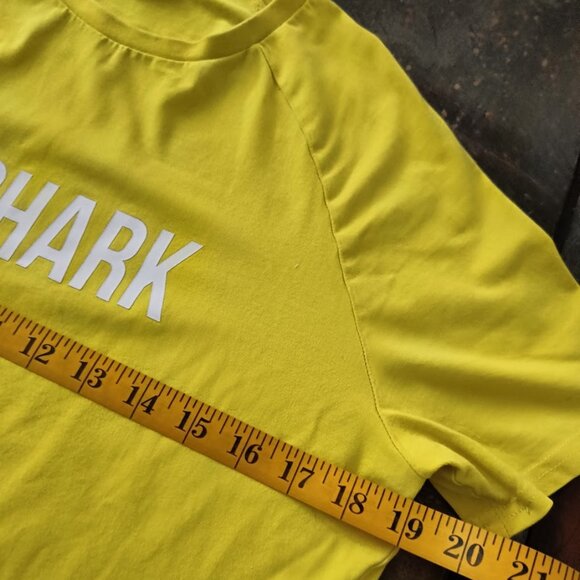 S👕 GYMSHARK Men's Work Yellow T-Shirt Tee - Picture 5 of 8